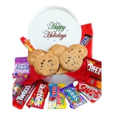 Happy Holidays Cookie Goodie Tin (1 Dozen)